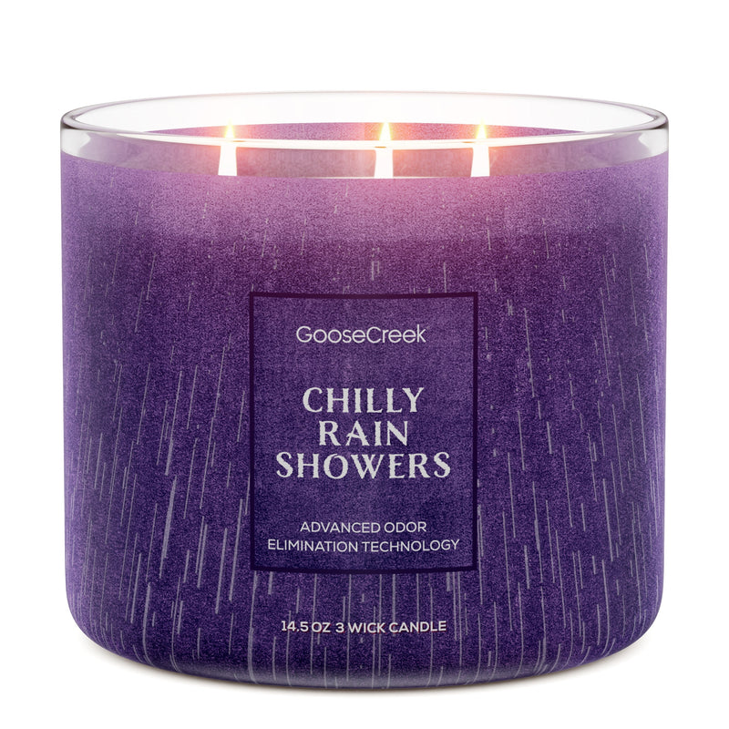 Chilly Rain Showers Odor Eliminating 3-Wick Candle [5YF3]