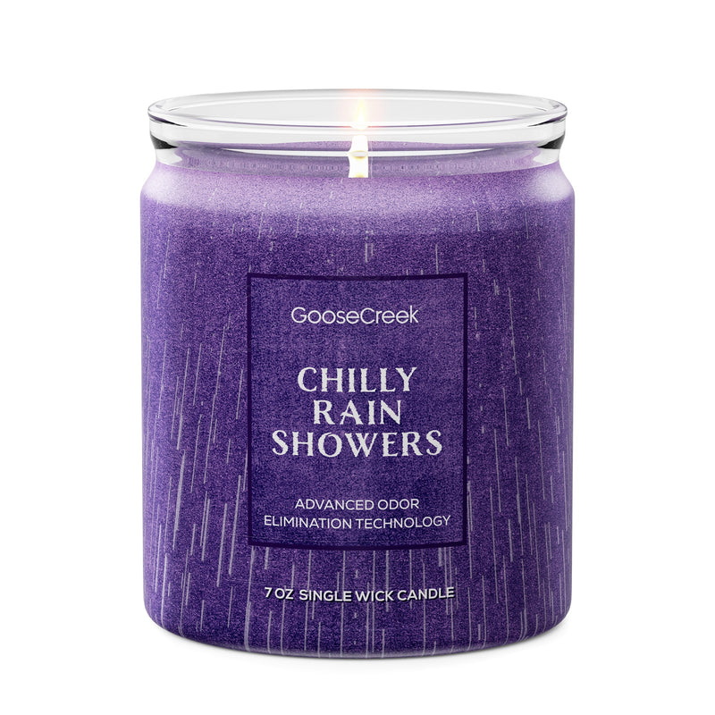 Chilly Rain Showers Odor Eliminating 7oz Single Wick Candle [7SPL]