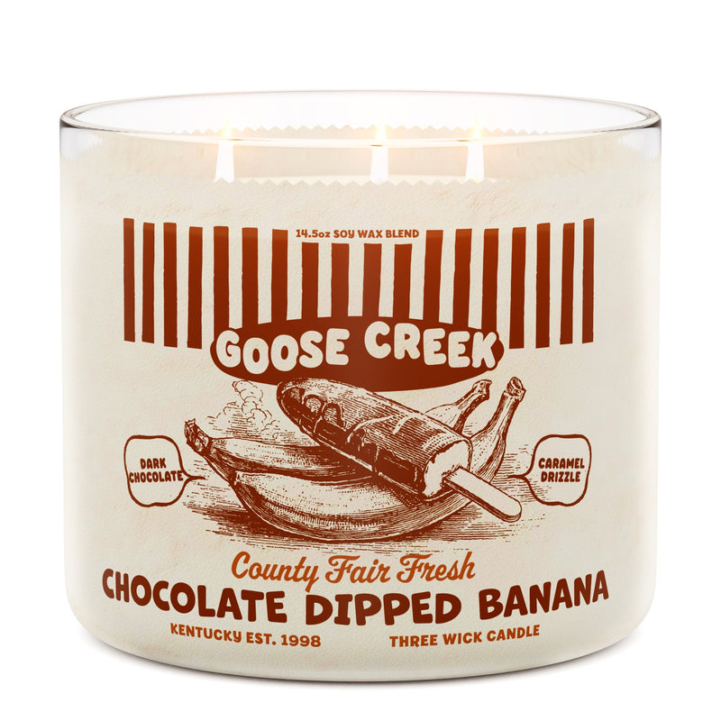 Chocolate Dipped Banana 3-Wick Candle [WBI6] [WBI62A]
